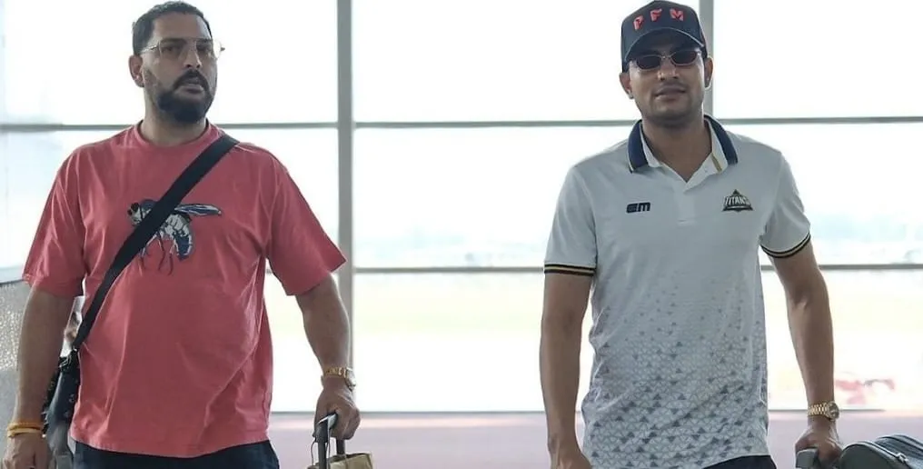 Yuvraj Singh spotted in Gujarat Titans camp